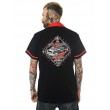 Dragstrip Clothing Mens Bowling Shirt Chevy Death Racer